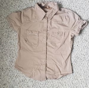 Girls button snap shirt